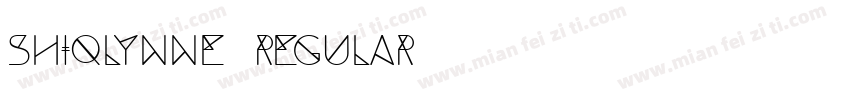 shiqlynne regular字体转换